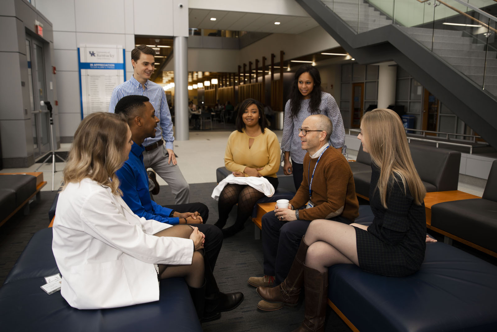 Frank with Students