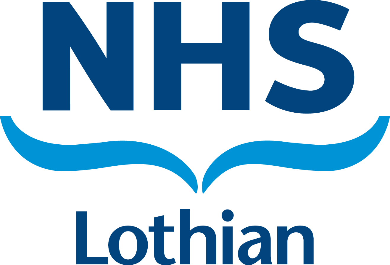 NHS Lothian in blue