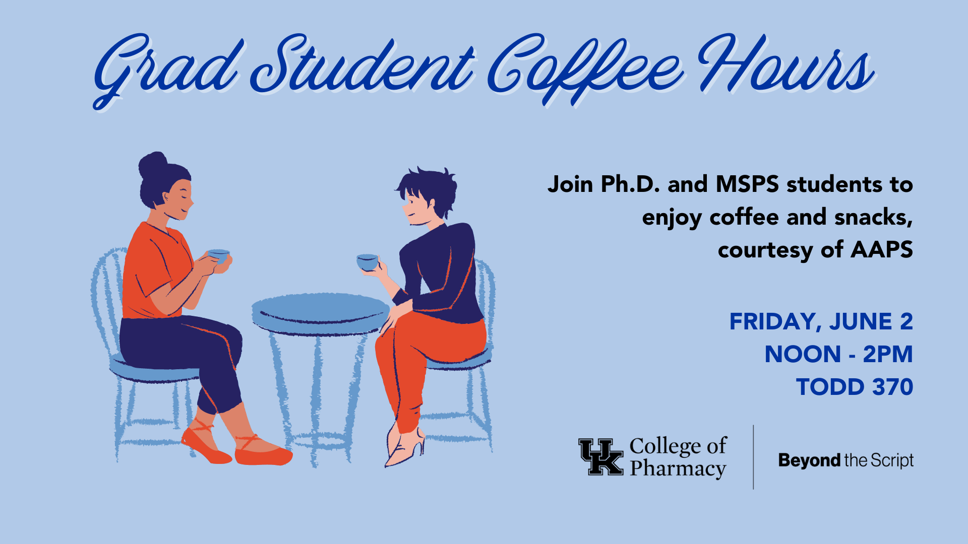 Grad students coffee hours announcement