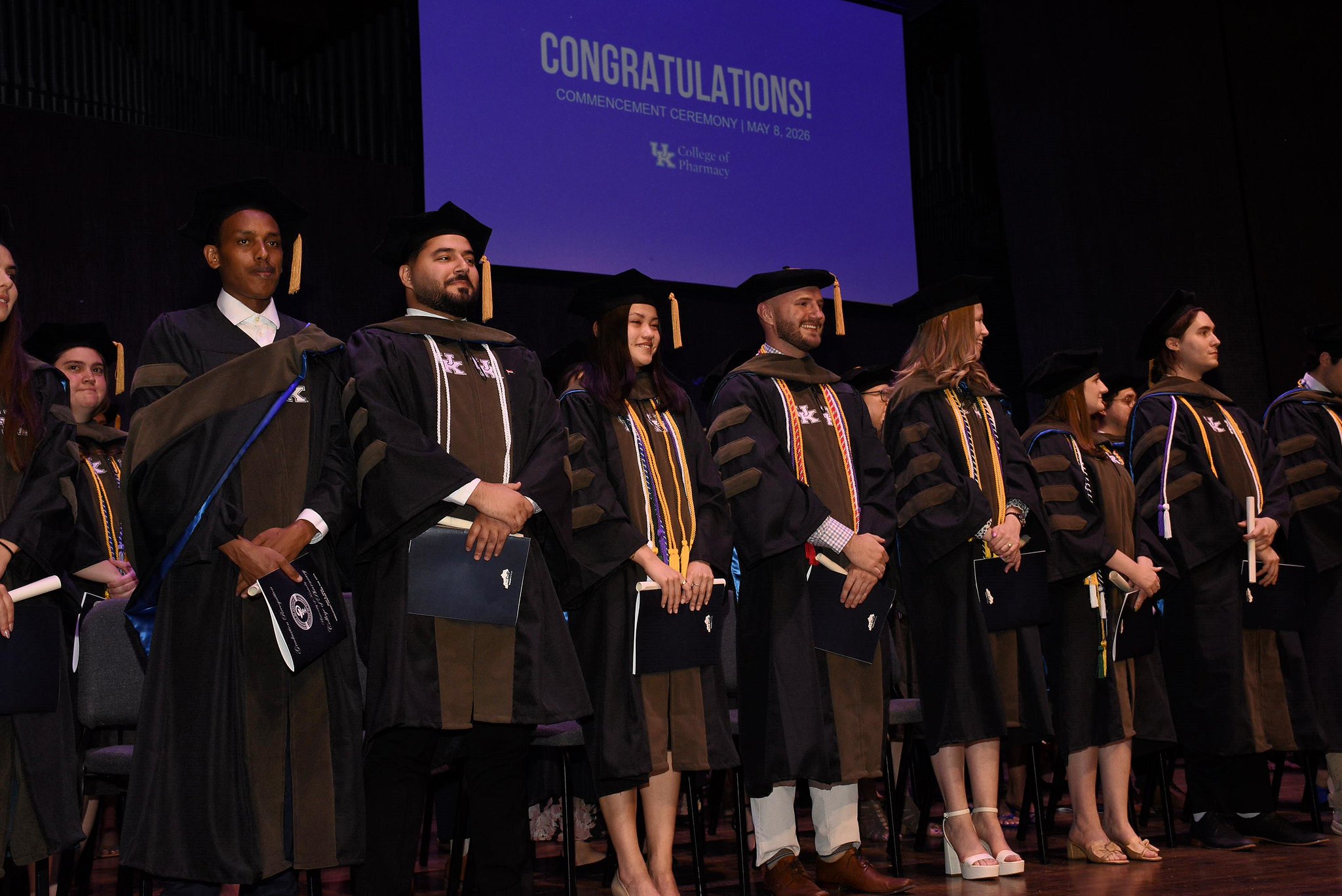 A group of graduates in regalia