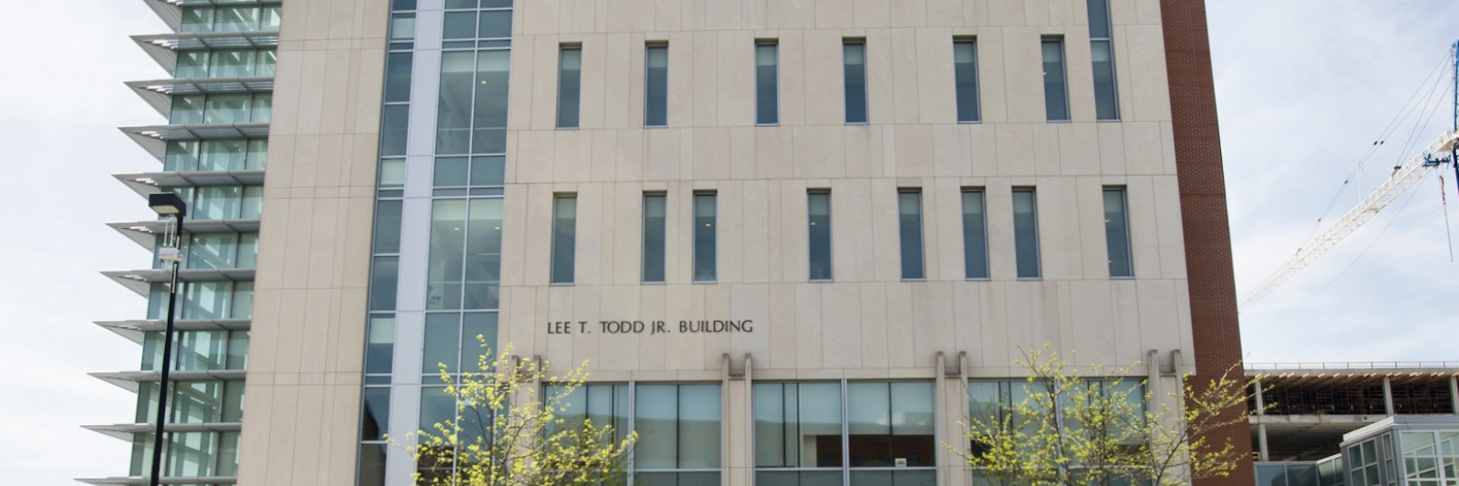 the front of the lee t. todd, jr. building shown from Limestone street