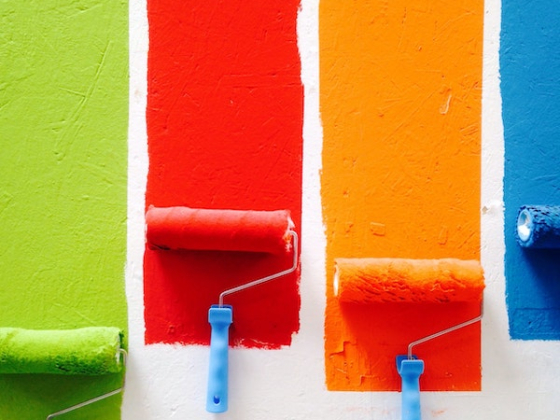 muti colored paint
