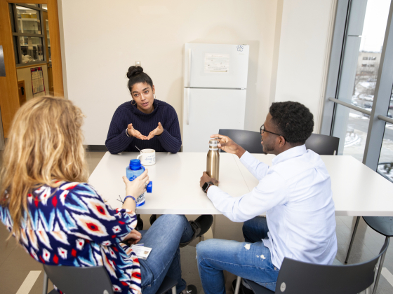 three graduate students