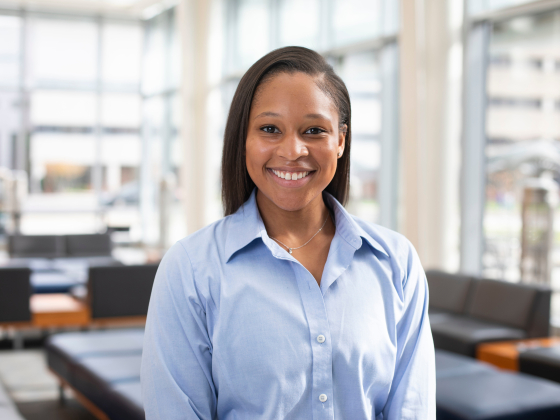 Anisa Moore Headshot in COP Atrium