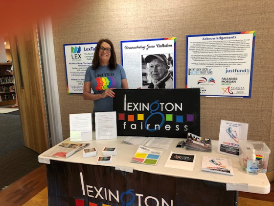Tuesday Meadows at Lexington Fairness booth